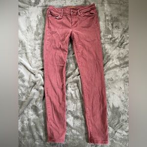 Women’s skinny jeans low rise size 28 pink/red JOE’s JEANS